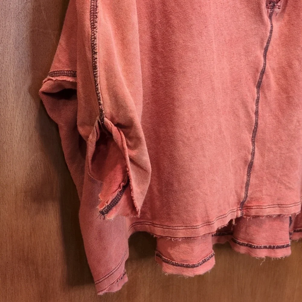 Free People First Base Henley In Copper Size S - Picture 4 of 10